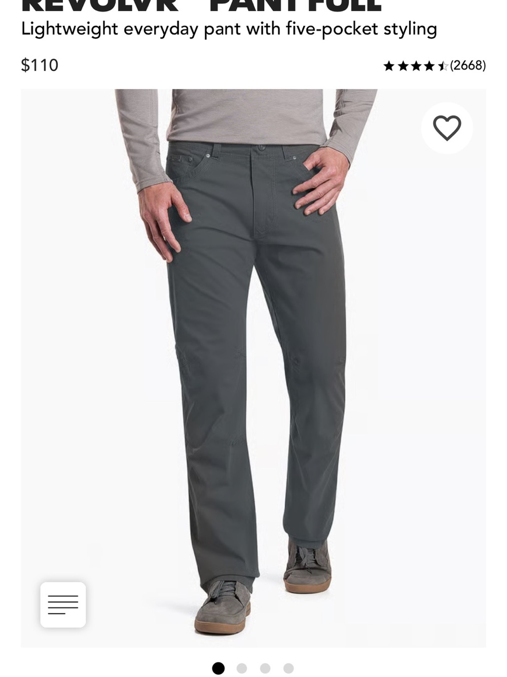 Kuhl Revolvr Full Pants - Gray